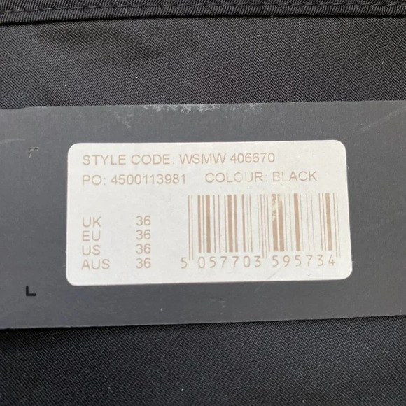 NWT Mennace Shop Flat Front Cargo Straight Leg Pants Men's Size 36 Black Utility - Picture 13 of 15